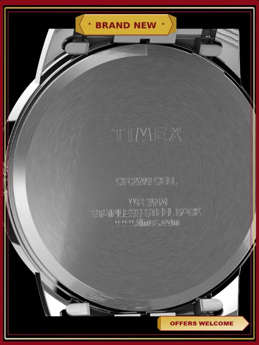 Men's Silver-tone Expansion Watch Easy Reader